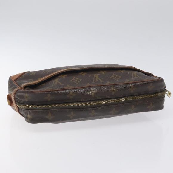 LOUIS VUITTON Monogram Compiegne 28 Clutch Bag M51845 LV Auth th6171